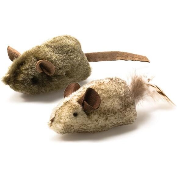 Twice the Mice Cat Toy, 2pc (Interactive Catnip Toy) - Picture 1 of 8